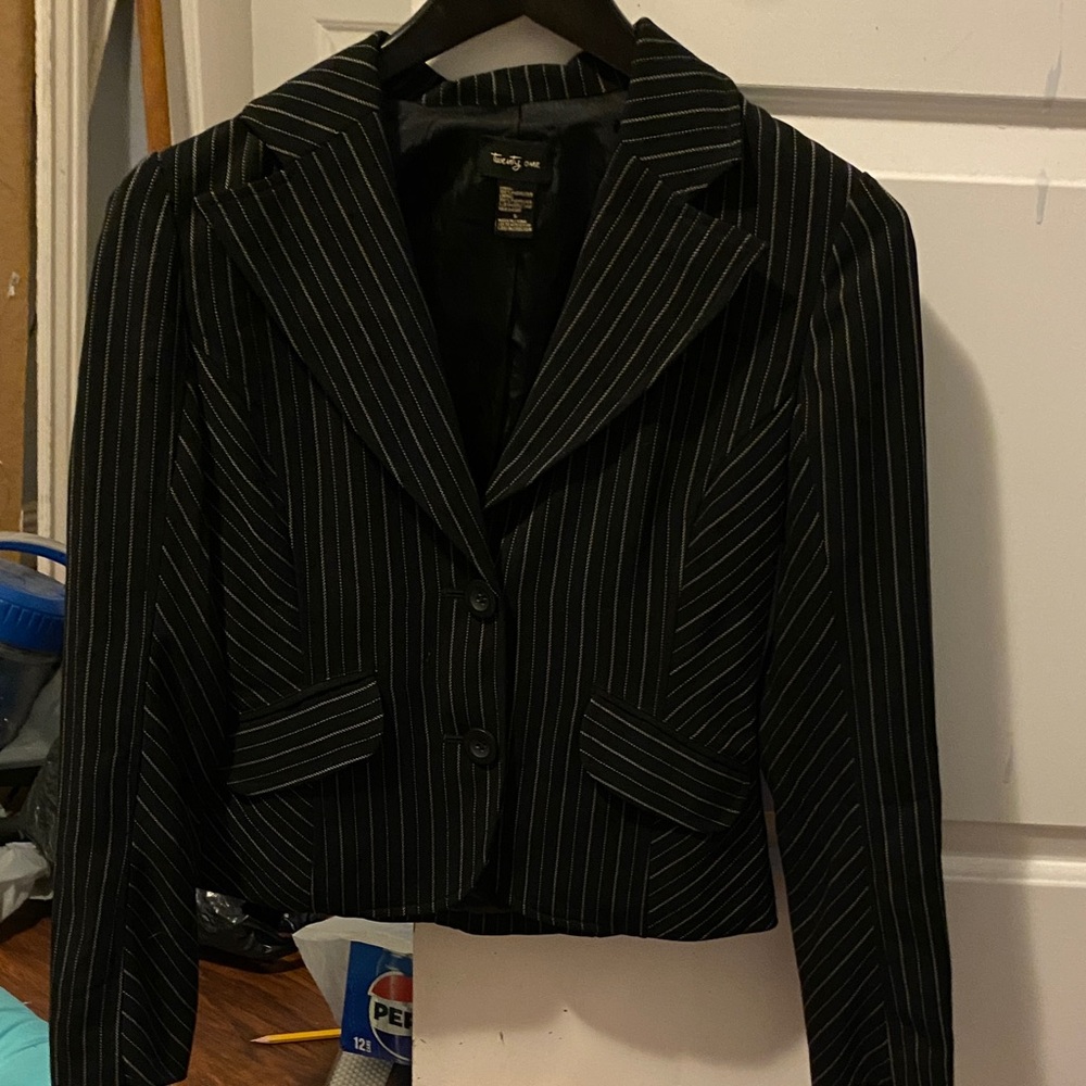 Twenty one Theory Black Striped Women's Blazer small